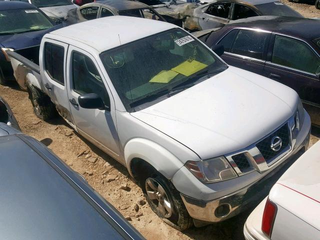 1N6AD0ER5AC405557 - 2010 NISSAN FRONTIER C WHITE photo 1