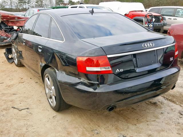 WAUDH74F68N183093 - 2008 AUDI A6 3.2 QUA BLACK photo 3