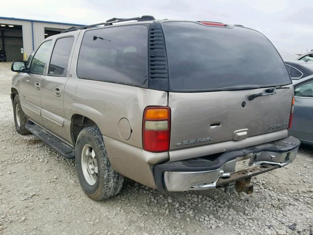 3GNEC16T1YG214255 - 2000 CHEVROLET SUBURBAN C GRAY photo 3