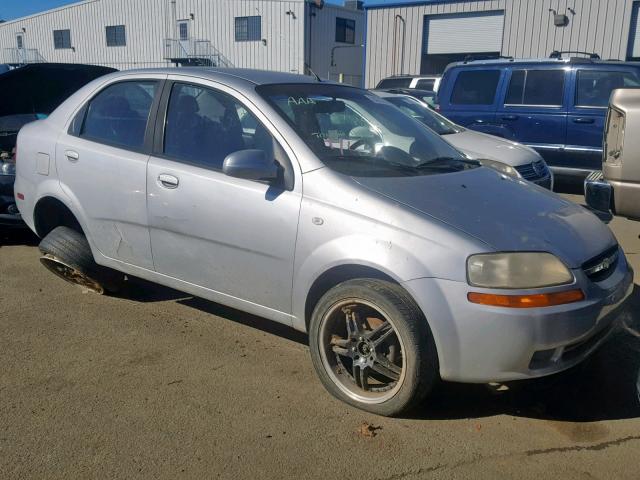 KL1TD56686B662164 - 2006 CHEVROLET AVEO BASE ვერცხლისფერი ფოტო 1