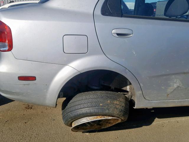 KL1TD56686B662164 - 2006 CHEVROLET AVEO BASE ვერცხლისფერი ფოტო 9