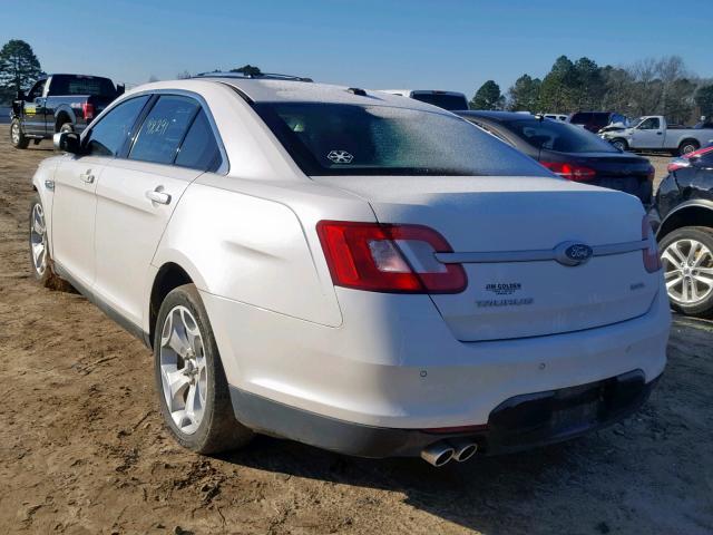 1FAHP2EW0BG176487 - 2011 FORD TAURUS SEL WHITE photo 3