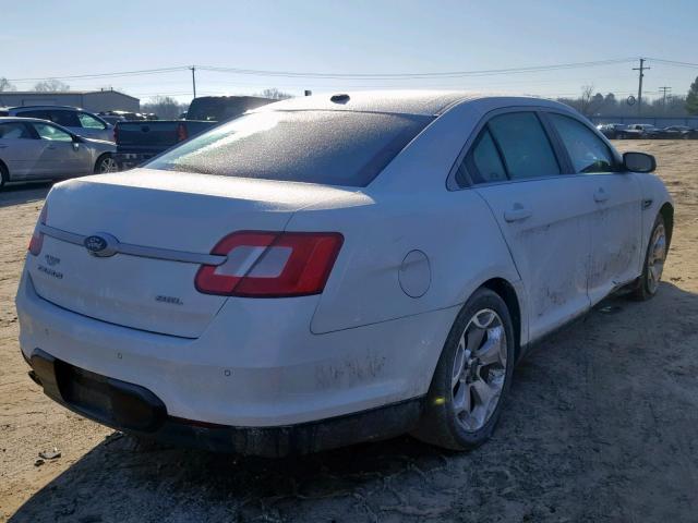 1FAHP2EW0BG176487 - 2011 FORD TAURUS SEL WHITE photo 4