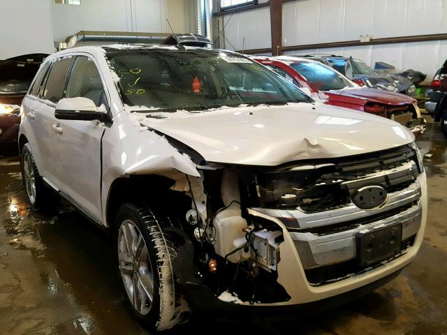 2FMDK4KC2DBA23919 - 2013 FORD EDGE LIMIT WHITE photo 1