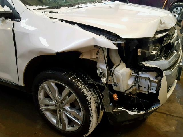 2FMDK4KC2DBA23919 - 2013 FORD EDGE LIMIT WHITE photo 9