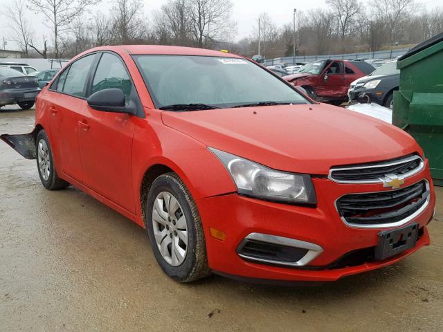 1G1PA5SH0F7102368 - 2015 CHEVROLET CRUZE LS RED photo 1