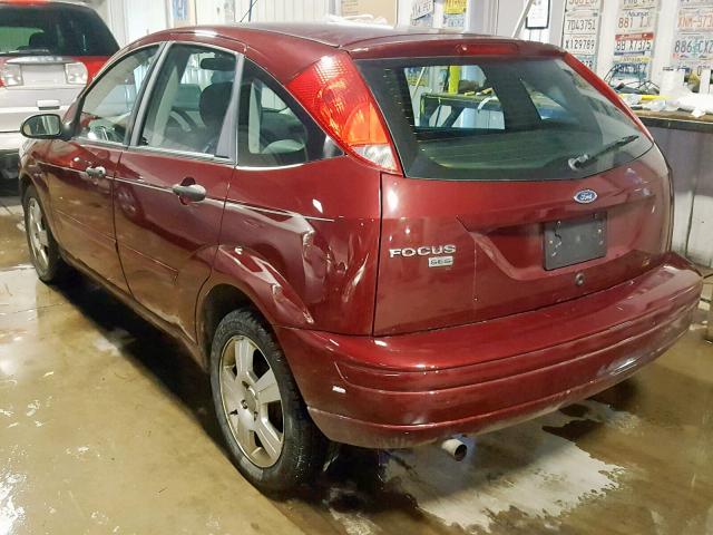 1FAHP37N57W192269 - 2007 FORD FOCUS ZX5 BURGUNDY photo 3