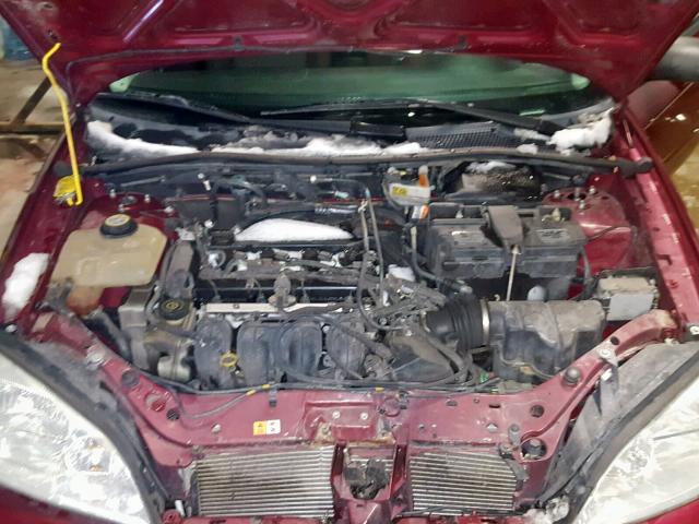 1FAHP37N57W192269 - 2007 FORD FOCUS ZX5 BURGUNDY photo 7