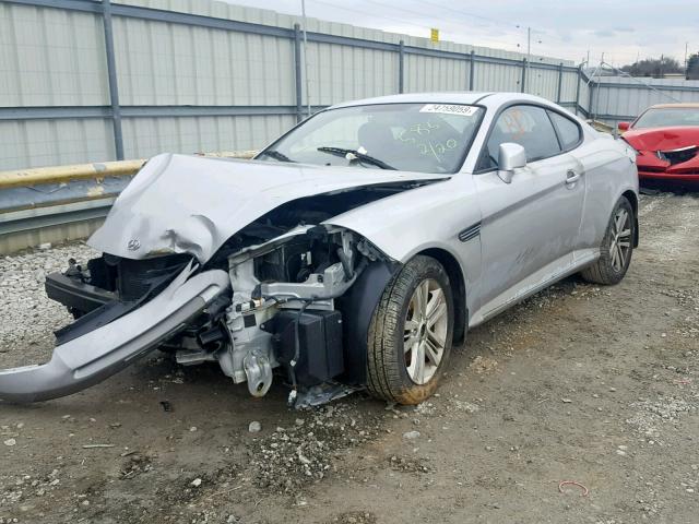 KMHHM66D68U295853 - 2008 HYUNDAI TIBURON GS SILVER photo 2