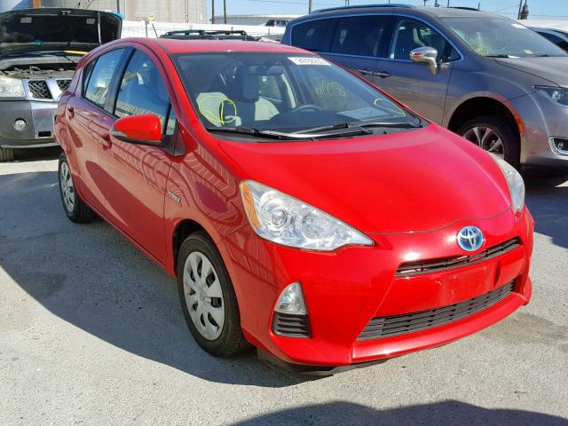 JTDKDTB33D1043463 - 2013 TOYOTA PRIUS C RED photo 1