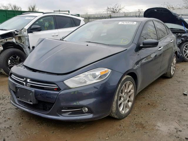 1C3CDFCB6ED673087 - 2014 DODGE DART LIMIT GRAY photo 2