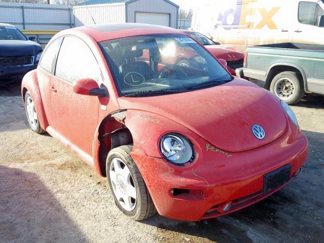 3VWCS21C61M424614 - 2001 VOLKSWAGEN NEW BEETLE Qırmızı foto 1