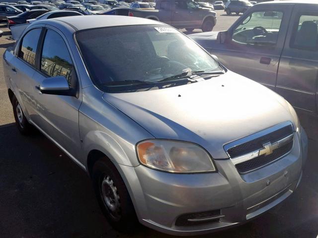 KL1TD56E29B336095 - 2009 CHEVROLET AVEO LS SILVER photo 1