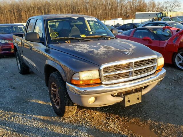 1D7HL48N83S105045 - 2003 DODGE DAKOTA QUA GRAY photo 1