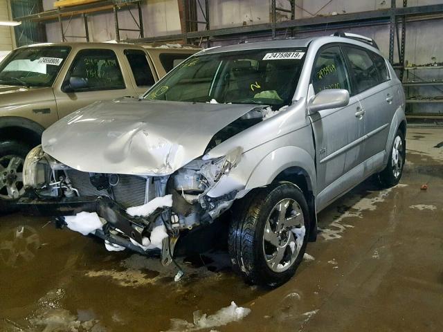 5Y2SM63845Z444308 - 2005 PONTIAC VIBE GRAY photo 2