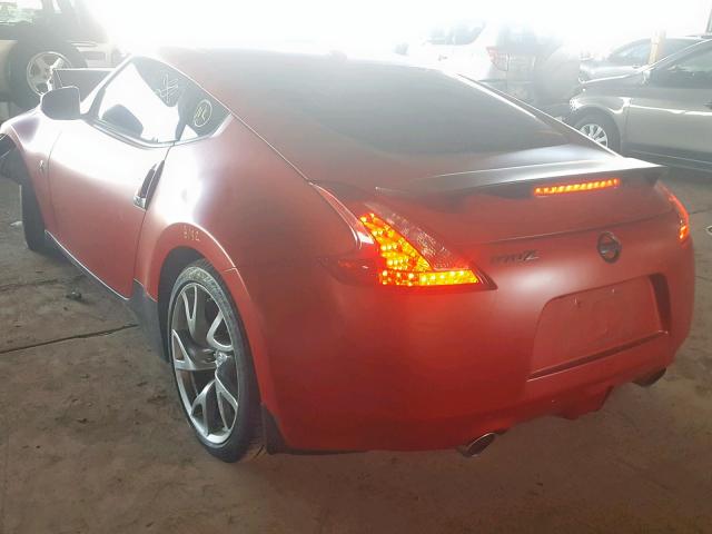 JN1AZ4EH9EM635415 - 2014 NISSAN 370Z BASE RED photo 3