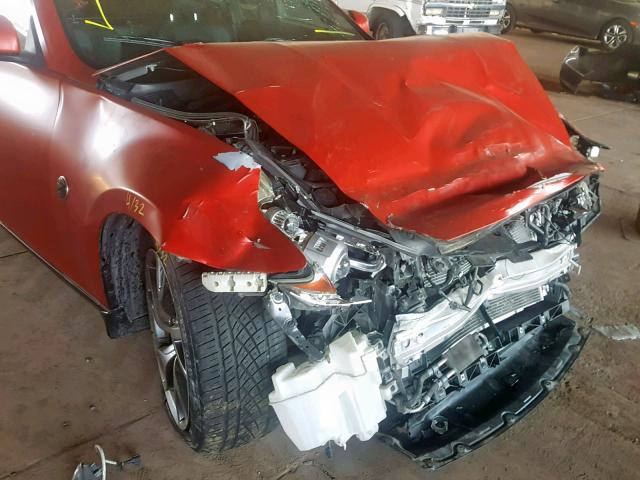 JN1AZ4EH9EM635415 - 2014 NISSAN 370Z BASE RED photo 9