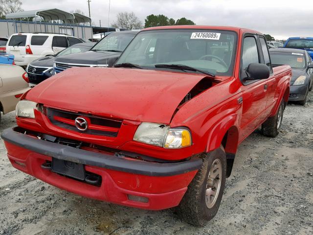 4F4YR16V31TM30095 - 2001 MAZDA B3000 CAB RED photo 2