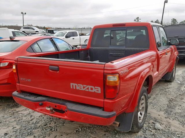 4F4YR16V31TM30095 - 2001 MAZDA B3000 CAB RED photo 4