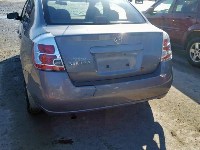 3N1AB61E78L692853 - 2008 NISSAN SENTRA 2.0 GRAY photo 9