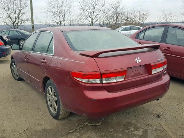 1HGCM66543A076649 - 2003 HONDA ACCORD EX BURGUNDY photo 3