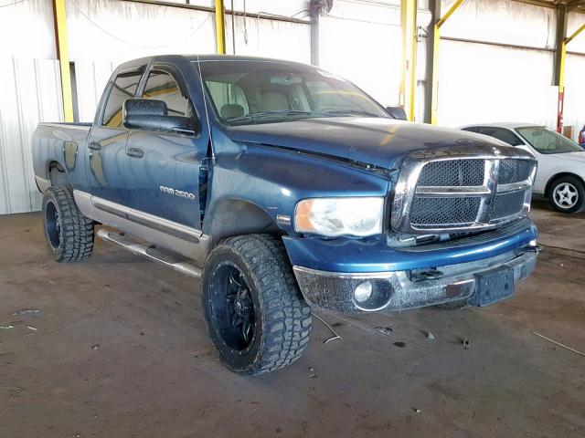 3D7KS28D15G809456 - 2005 DODGE RAM 2500 S BLUE photo 1