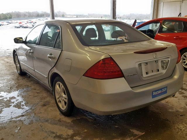 3HGCM56447G706548 - 2007 HONDA ACCORD LX SILVER photo 3