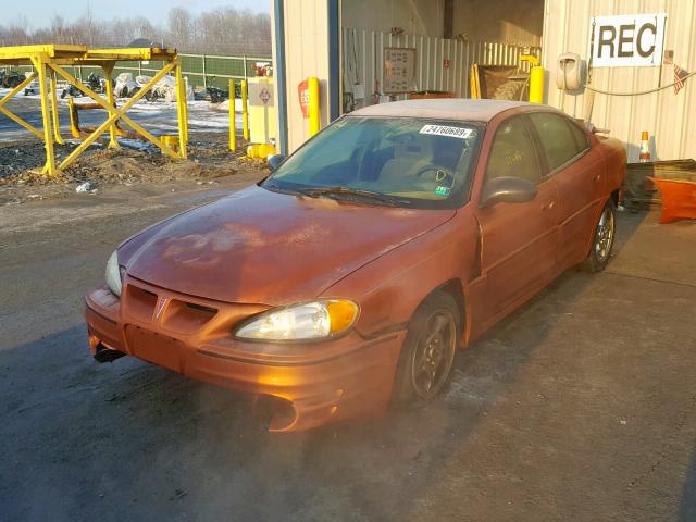 1G2NW52E34C160411 - 2004 PONTIAC GRAND AM G ORANGE photo 2