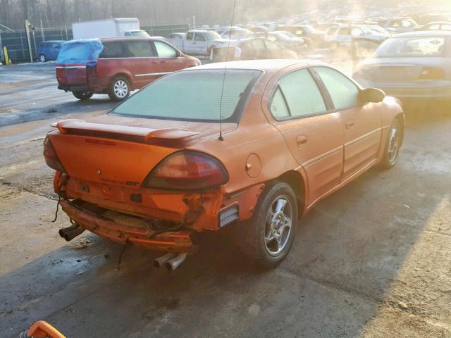 1G2NW52E34C160411 - 2004 PONTIAC GRAND AM G ORANGE photo 4