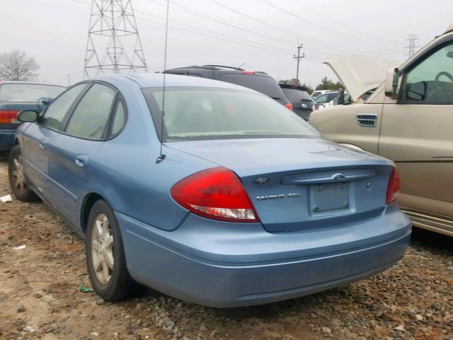 1FAFP56U76A220287 - 2006 FORD TAURUS SEL BLUE photo 3