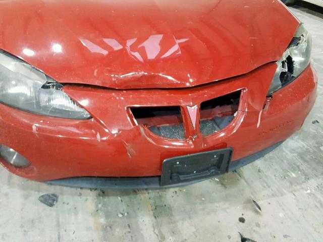 2G2WP552471222170 - 2007 PONTIAC GRAND PRIX RED photo 9
