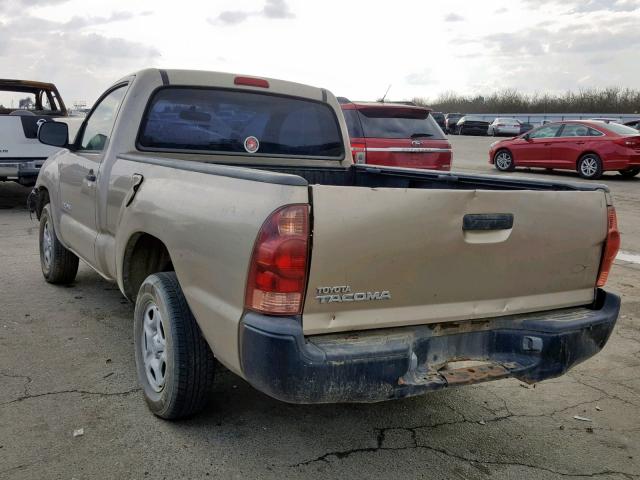 5TENX22N15Z113792 - 2005 TOYOTA TACOMA GOLD photo 3