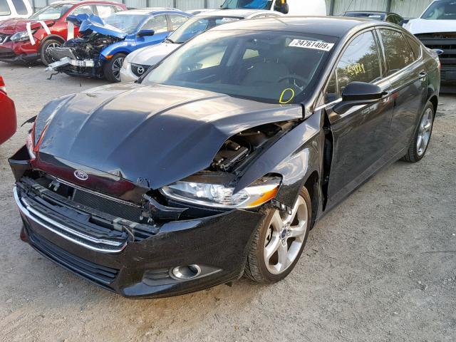 3FA6P0G75GR351026 - 2016 FORD FUSION S BLACK photo 2