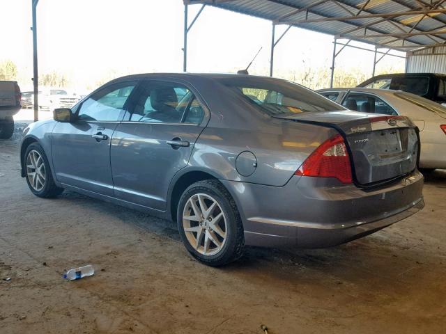 3FAHP0JA0CR416419 - 2012 FORD FUSION SEL GRAY photo 3