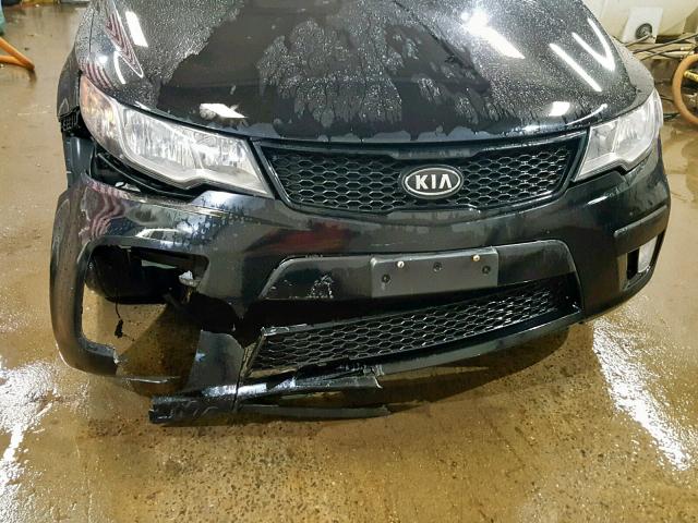 KNAFW6A34A5273724 - 2010 KIA FORTE SX BLACK photo 9