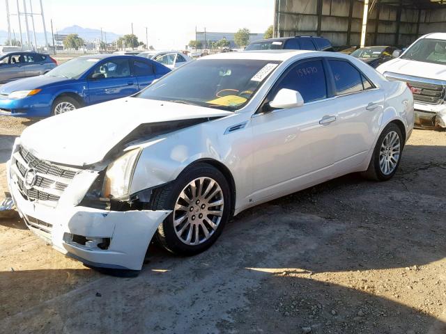 1G6DP57V480100404 - 2008 CADILLAC CTS HI FEA WHITE photo 2