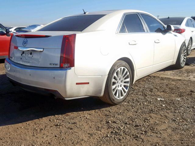 1G6DP57V480100404 - 2008 CADILLAC CTS HI FEA WHITE photo 4