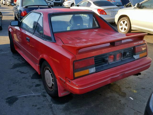 JT2AW15C4G0090638 - 1986 TOYOTA MR2 RED photo 3