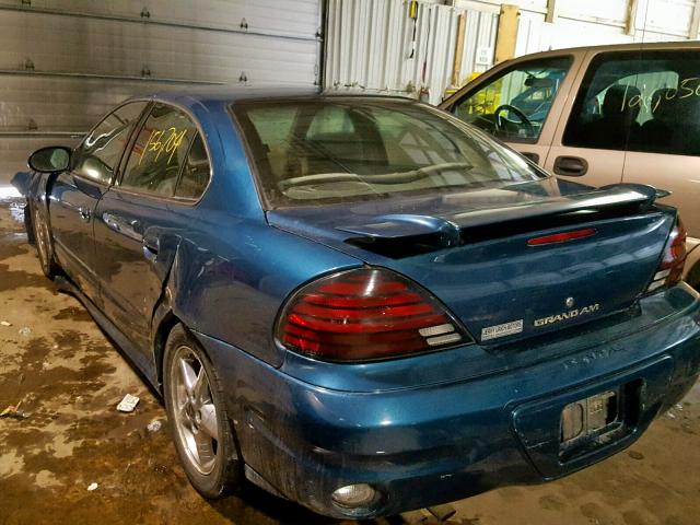 1G2NF52F03C225707 - 2003 PONTIAC GRAND AM S TURQUOISE photo 3