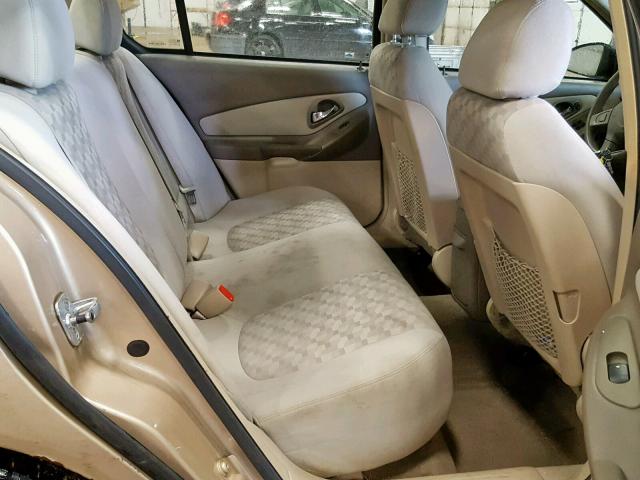 1G1ZT54884F190072 - 2004 CHEVROLET MALIBU LS თაფლისფერი ფოტო 6