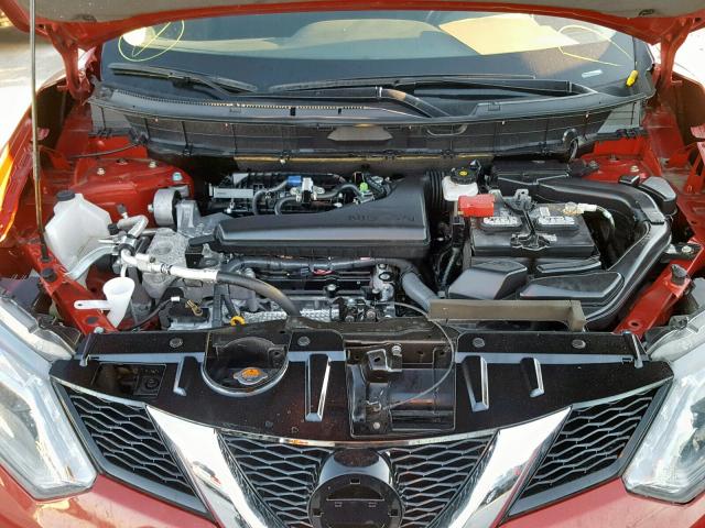 5N1AT2MT7GC924211 - 2016 NISSAN ROGUE S RED photo 7