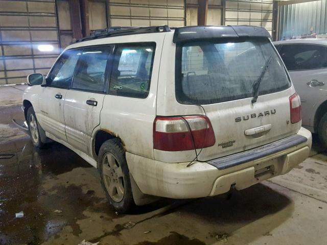 JF1SF65631H752095 - 2001 SUBARU FORESTER S WHITE photo 3