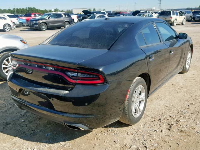 2C3CDXBG8FH812756 - 2015 DODGE CHARGER SE BLACK photo 4