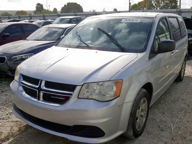 2C4RDGBG8CR302094 - 2012 DODGE GRAND CARA GRAY photo 2