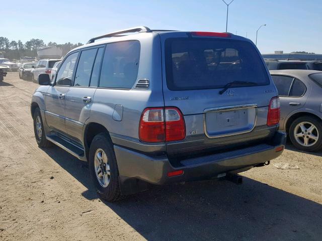 JTJHT00W513500604 - 2001 LEXUS LX 470 SILVER photo 3