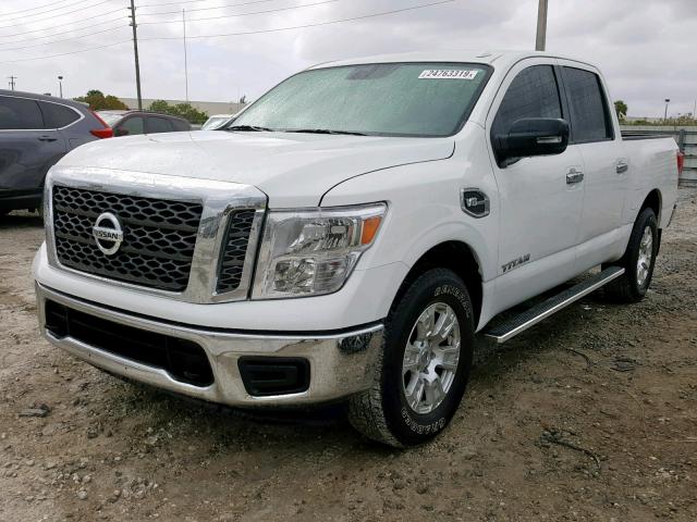 1N6AA1EJ4HN534283 - 2017 NISSAN TITAN S WHITE photo 2