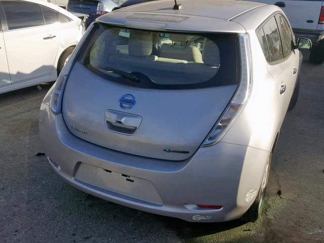 JN1AZ0CP9BT008069 - 2011 NISSAN LEAF SV SILVER photo 4