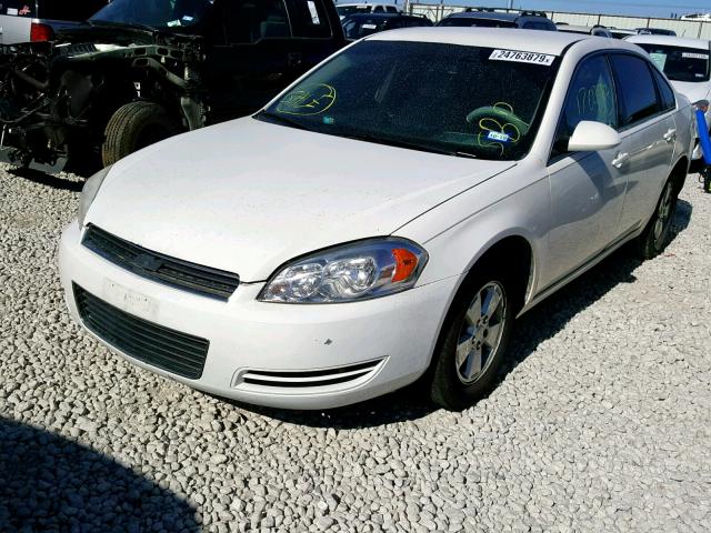 2G1WT55K089172287 - 2008 CHEVROLET IMPALA LT WHITE photo 2