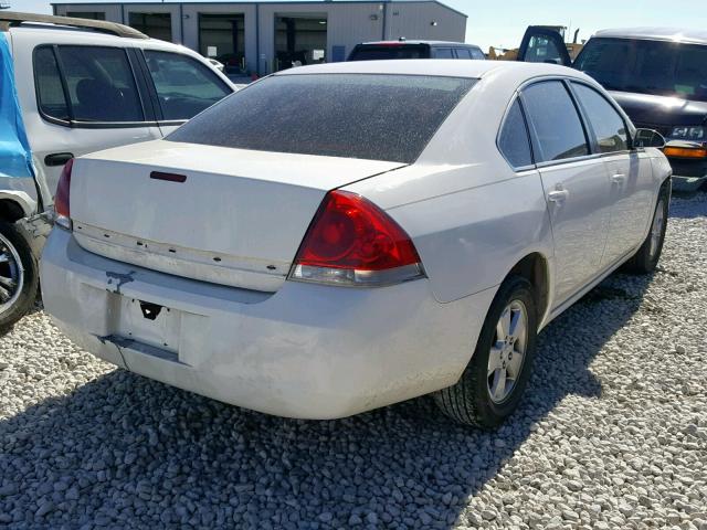 2G1WT55K089172287 - 2008 CHEVROLET IMPALA LT WHITE photo 4