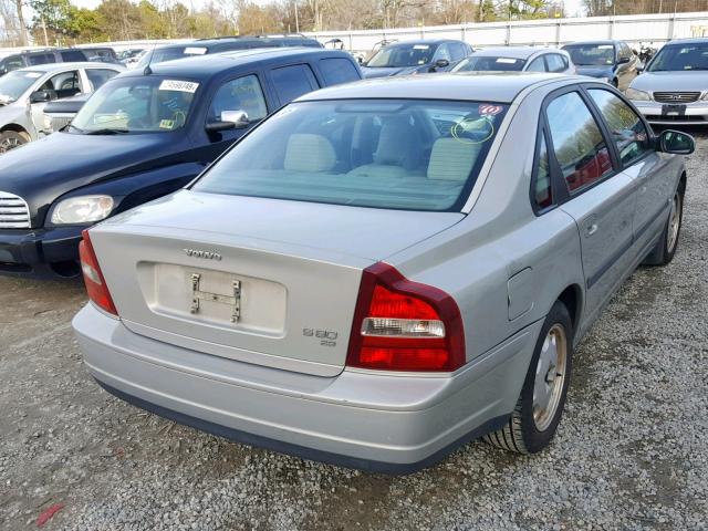 YV1TS92D921250629 - 2002 VOLVO S80 SILVER photo 4